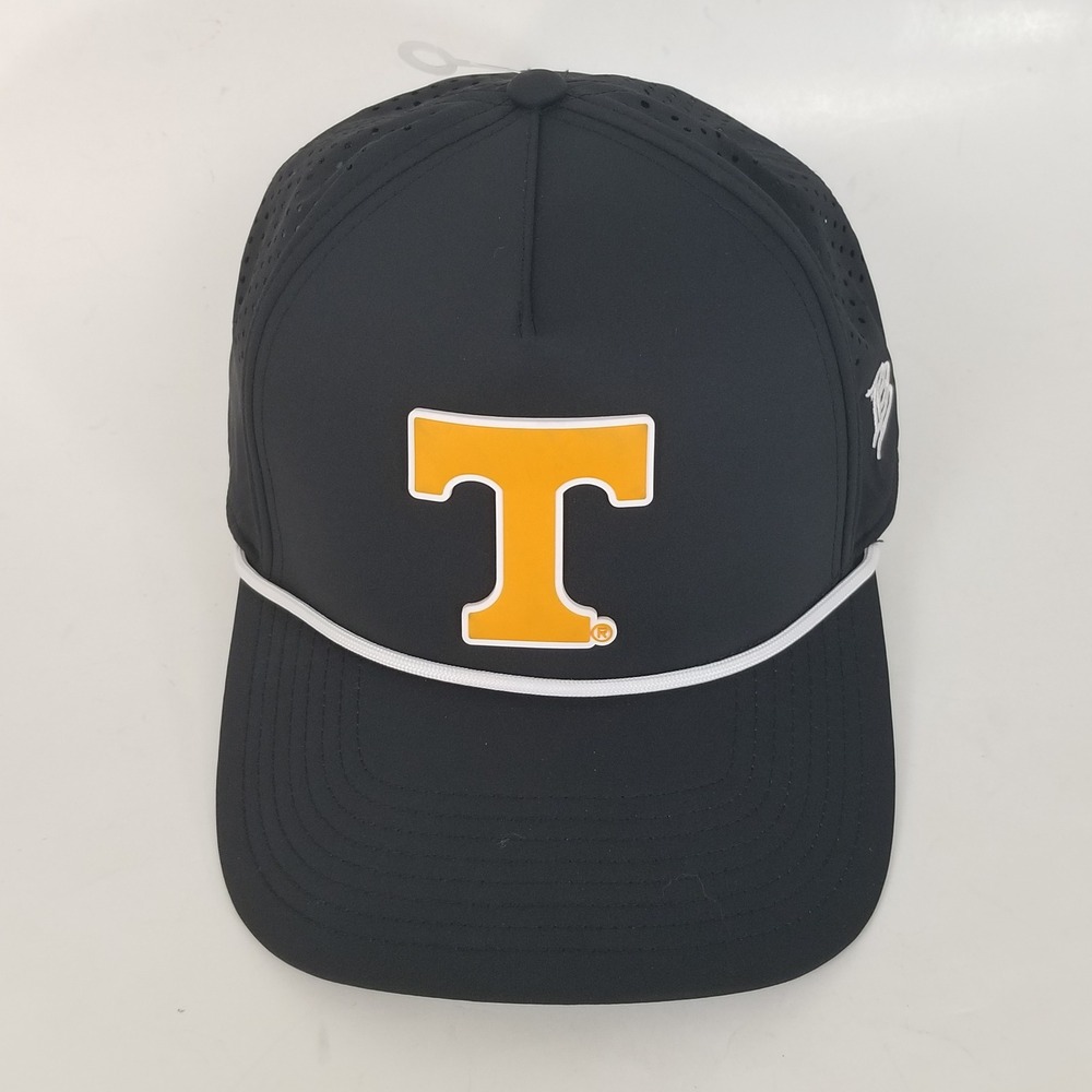 Branded Bills Hat Mens OSFM Black Power T Rope Tennessee Volunteers Perforated